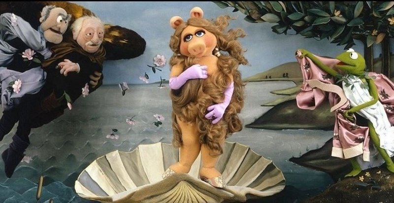 Маппет-версия "Рождения Венеры" Сандро Боттичелли