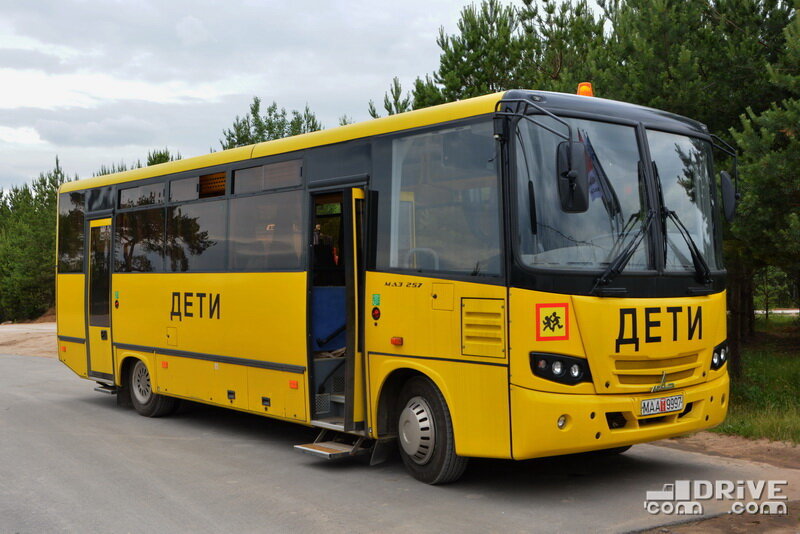 МАЗ 257S30 во время испытаний на полигоне НАН РБ