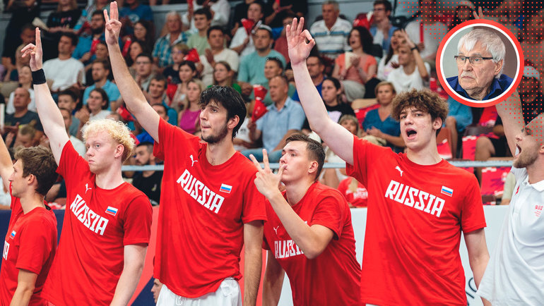    Баскетболисты сборной России.РФБ