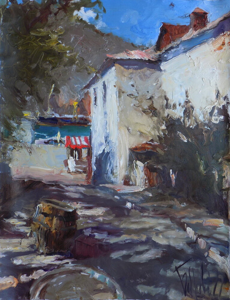 "Дорога к морю. Балаклава" Елены Боброва. Холст/масло, 80х60 см.
2022г.
