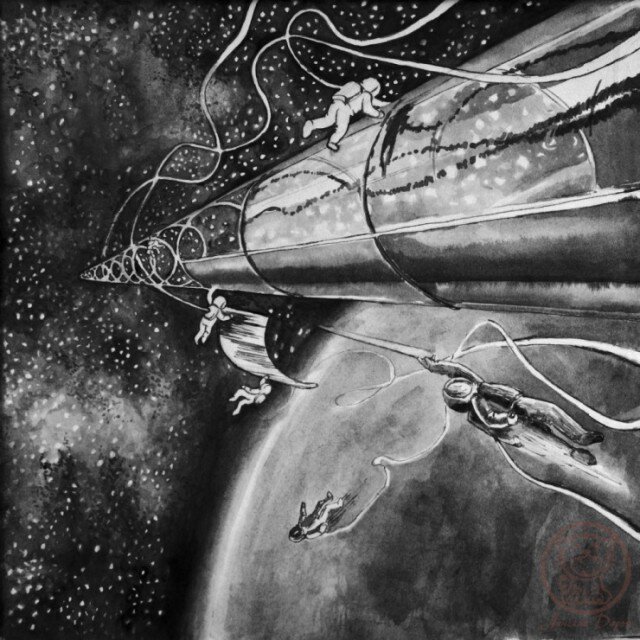 К.Э. Циолковский, повесть  «Вне Земли» 