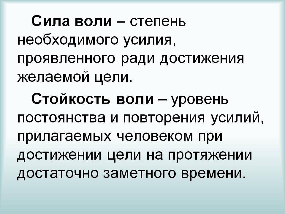 Сила воли презентация