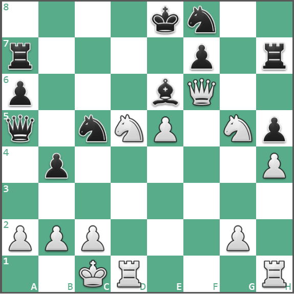 Белые ставят мат в 2 хода.