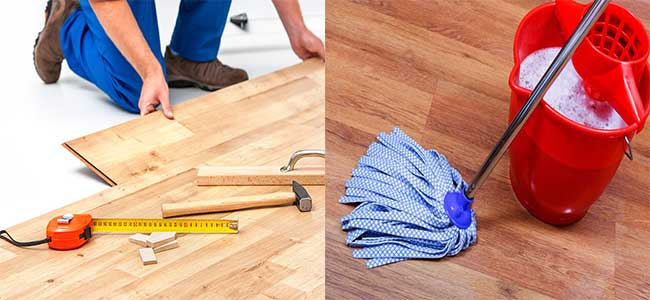 уборка ламината после укладки