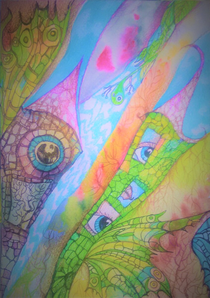 Рисунок автора, сделанный на рабочем месте в обход регламента