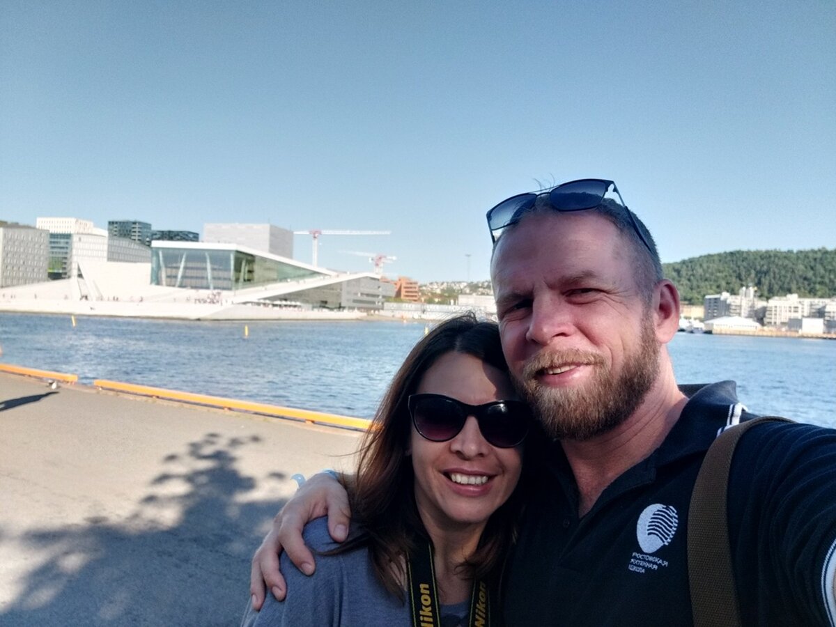 мы с супругой в столице Норвегии Осло..