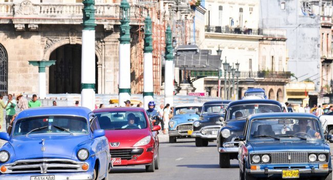 На острове Куба преобладают автомобили с пробегом