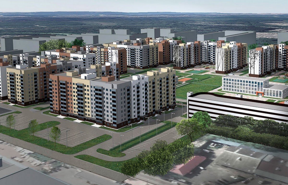 Общий вид микрорайона Новый Город