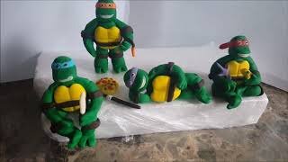 Черепашка ниндзя из мастики /Turtle the ninjia/ Tartaruga marítima o ninjia . Танинторт