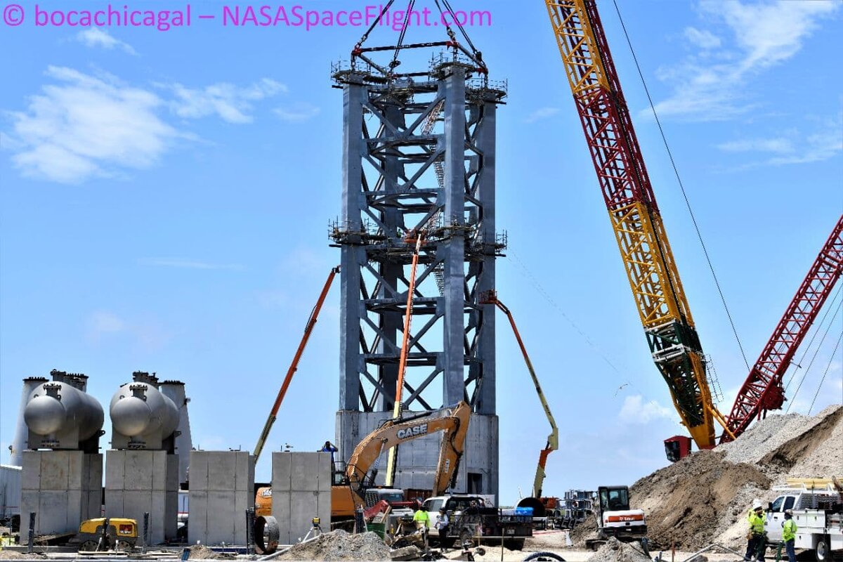 Сборка башни обслуживания.