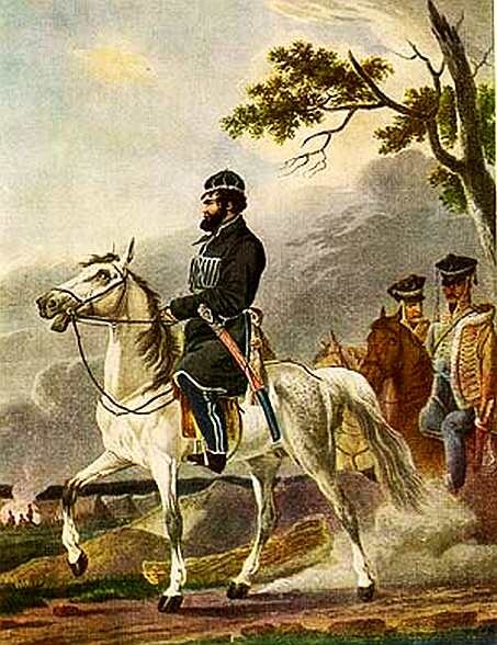 Д. В. Давыдов (1784–1839). Художник А. Орловский. 1814 г.