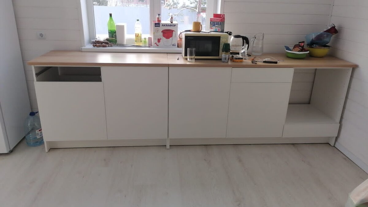 Пока ещё недоделанная кухня