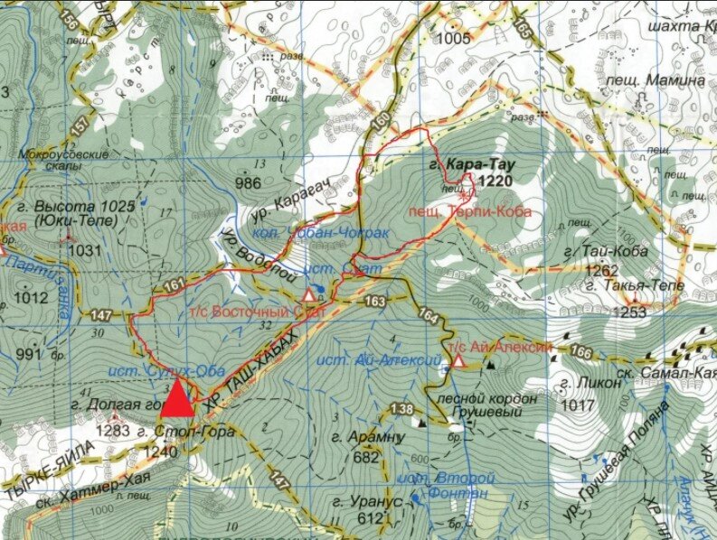 Местоположение и маршрут стоянки "Восточный Суат"