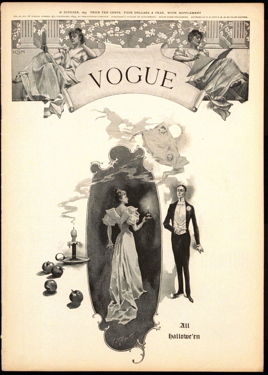 Обложка Vogue, 1893 год           