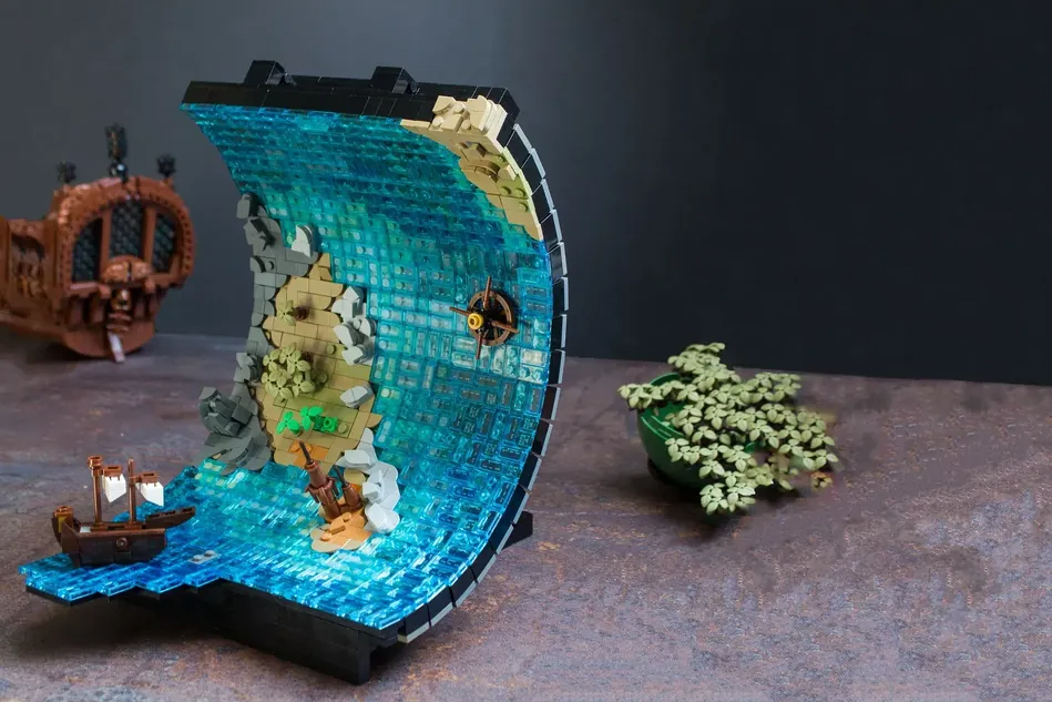 Lego city with train and water for boats wow! プ レ イ テ-ブ ル, プ レ イ