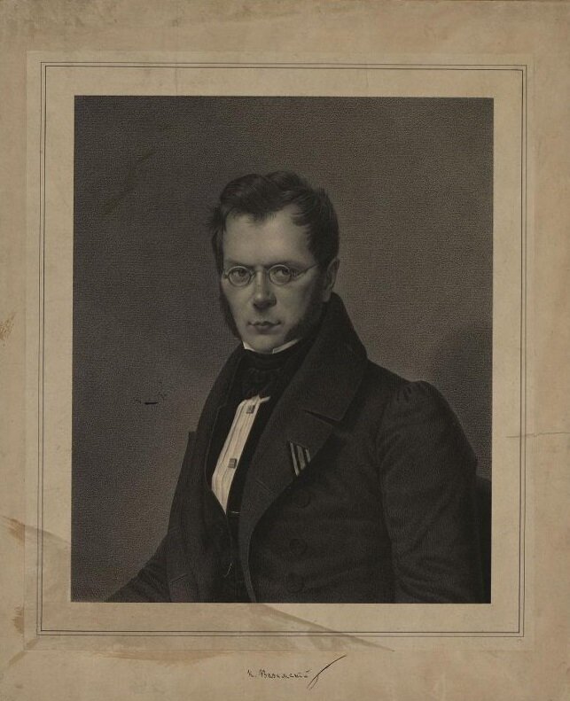 Портрет П.А. Вяземского. XIX в. Бумага, литография.