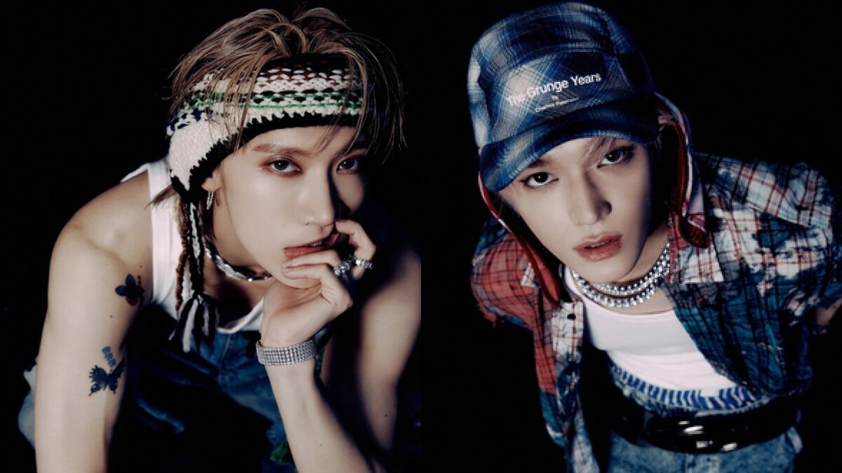 Тэн и Тэён из NCT. Промо-фото к релизу Baggy Jeans
