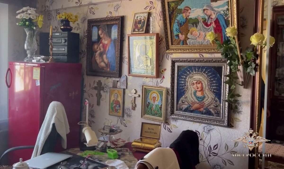    Кадры из дома похитительницы (с) МВД России