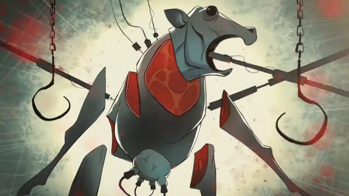                                   нарезка из мультфильма «В тени» (скотобойни)