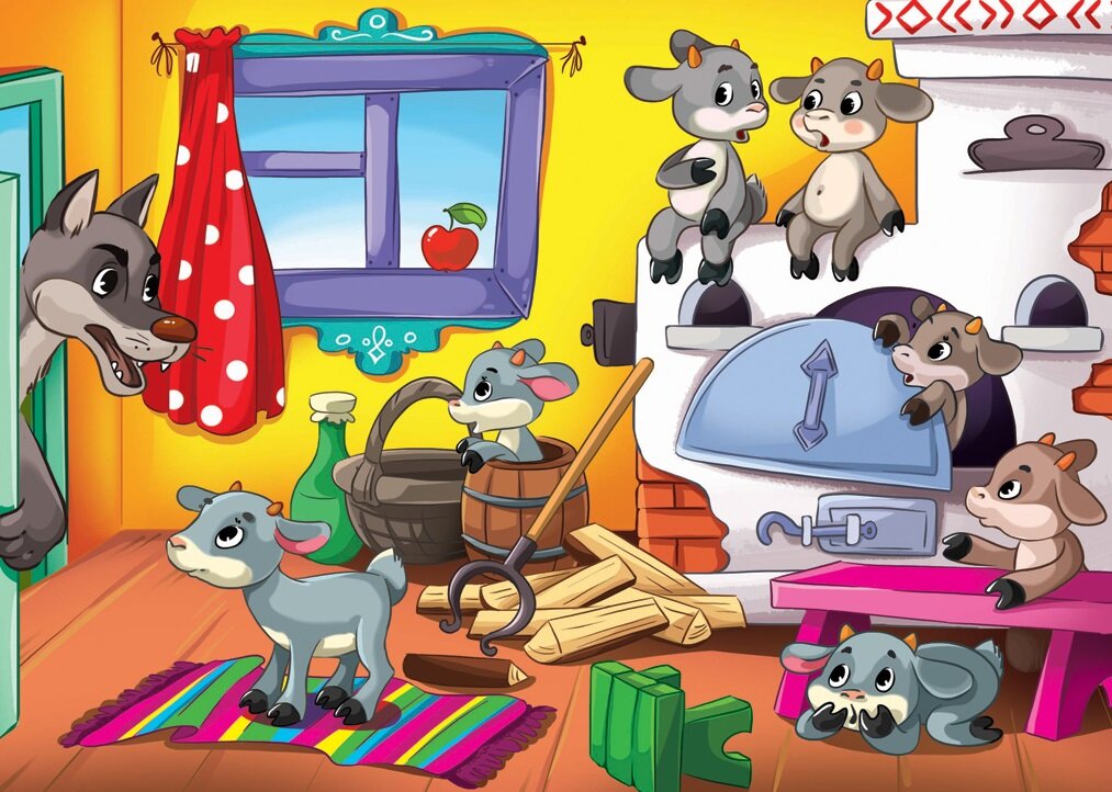 Волк и семеро козлят.