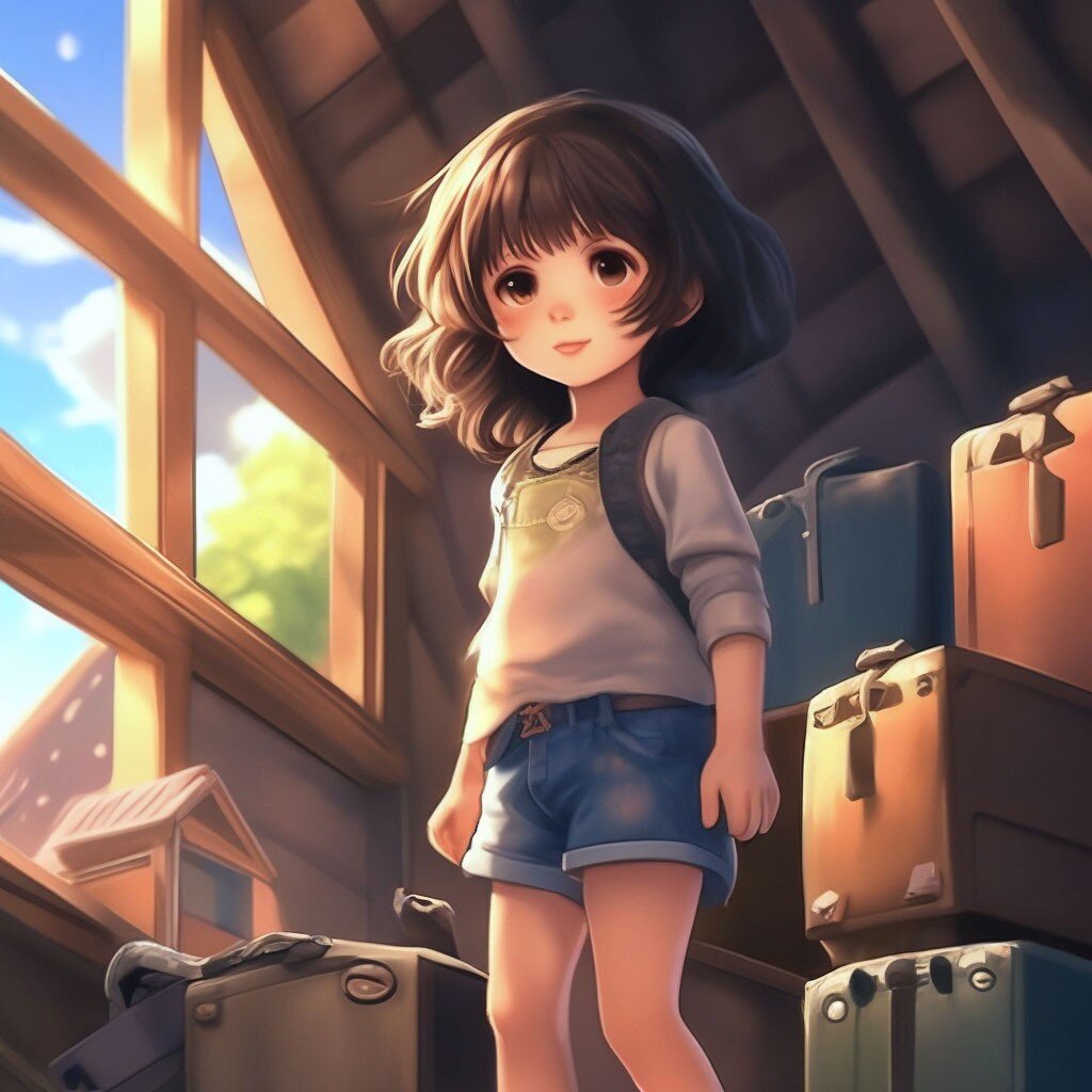 Ю на чердаке ( нейросеть) 