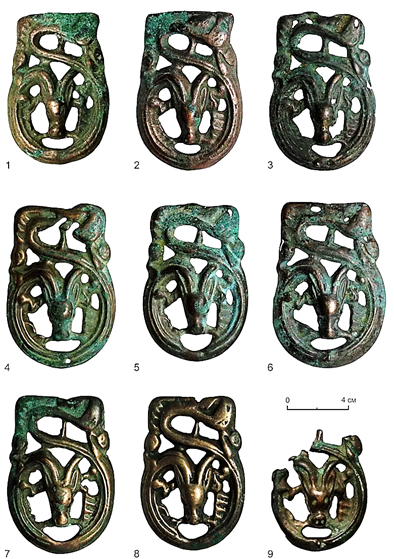 Рисунок 28. Сибирский пряжки с изображением дракона