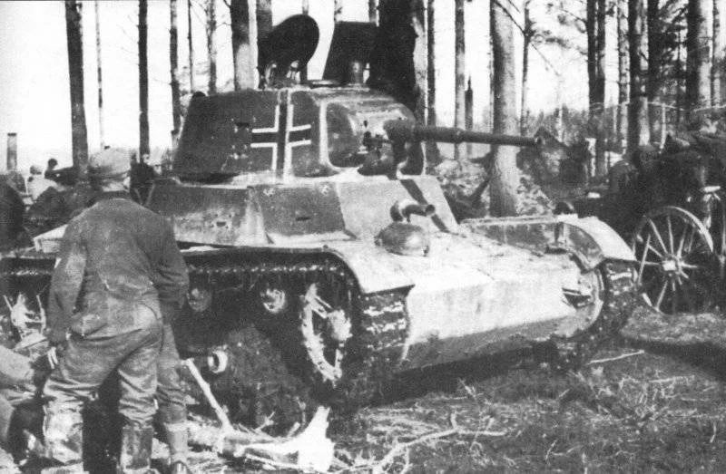 Т-26 в одной из оккупационных частей