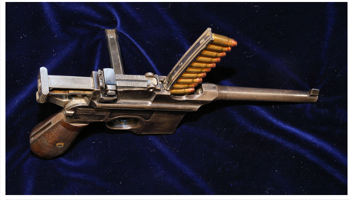 Автоматика «Маузер» К-96 действовала по схеме отдачи ствола с коротким его ходом