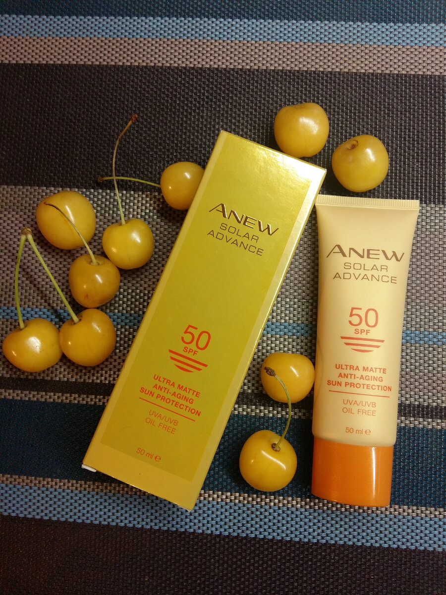Матирующий солнцезащитный крем для лица SPF 50 новой серии SOLAR ADVANCE линейки ANEW