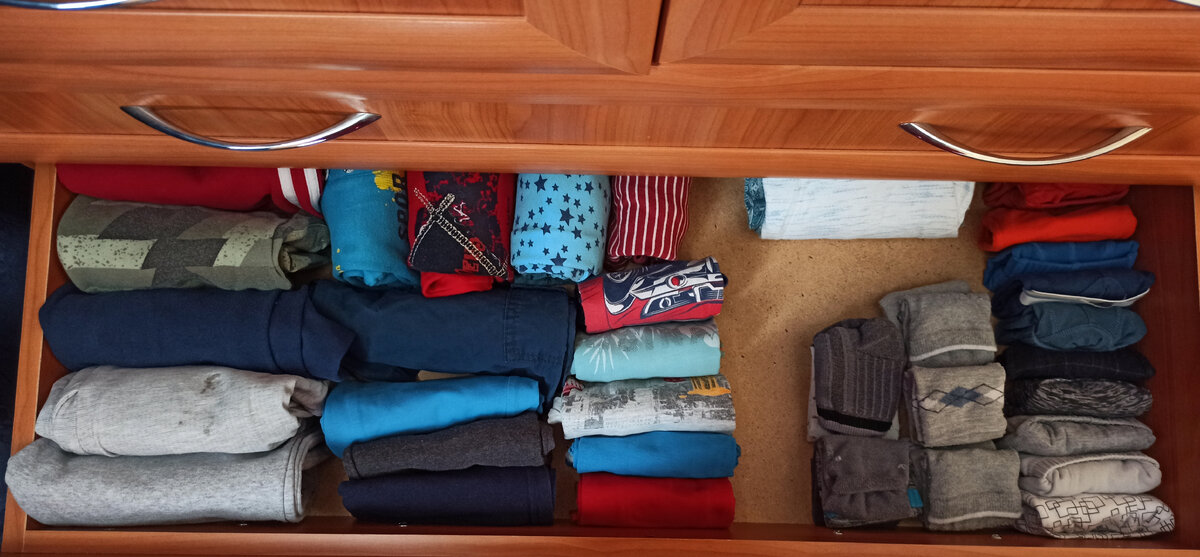 Сложила рулончиками. Фото автора. 