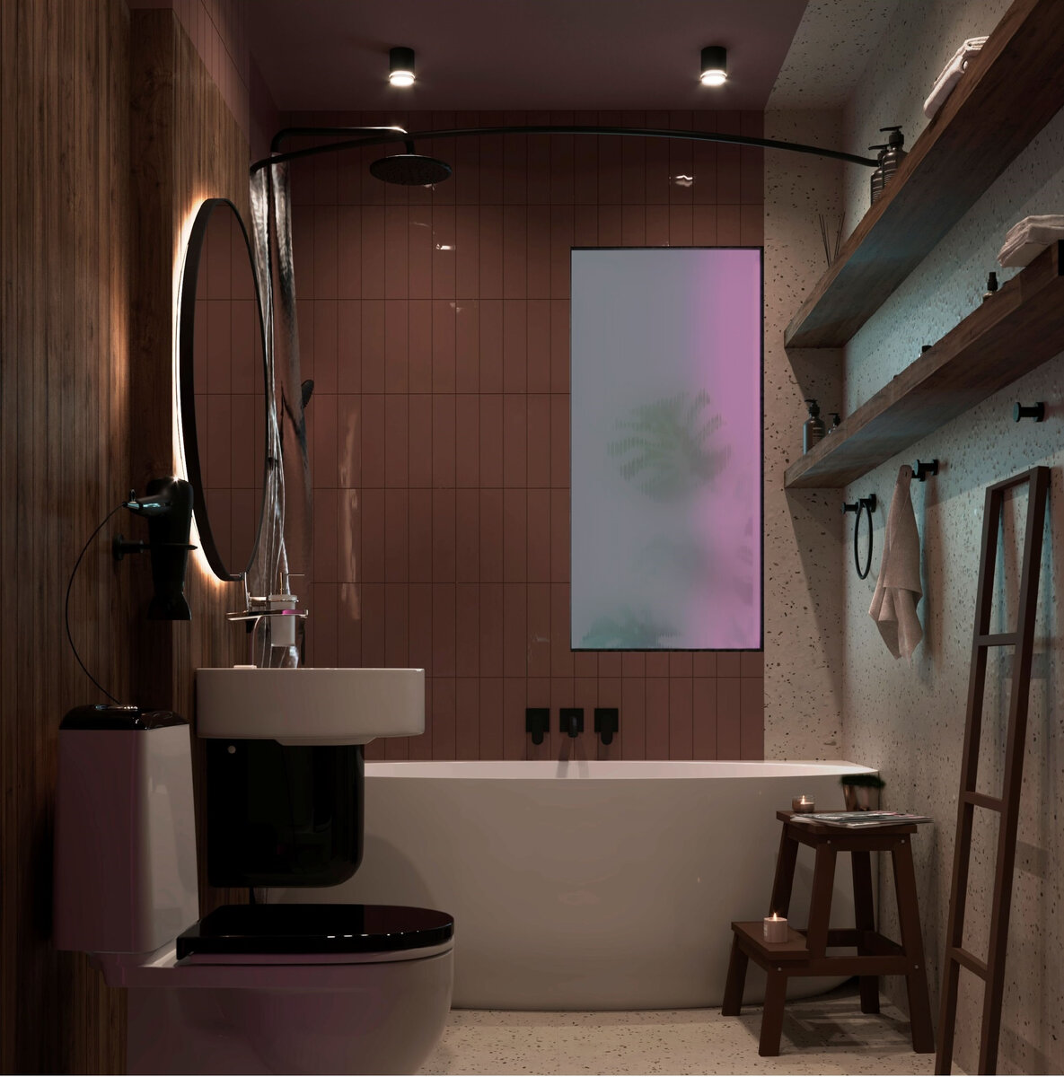 Идея дизайна ванной комнаты с сантехникой из коллекции BEST от SANITA LUXE