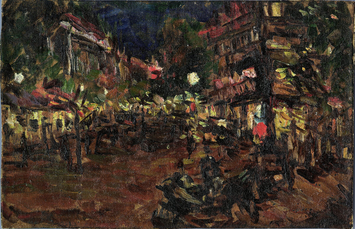 Коровин К.А. Парижские бульвары. 1920-е гг. Из собрания ГВСМЗ