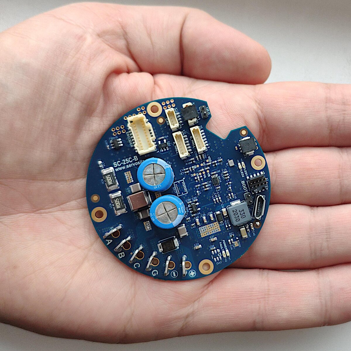 Servosila SC-25C Brushless Motor Controller (PMSM, BLDC, Direct Drive, Encoder)
