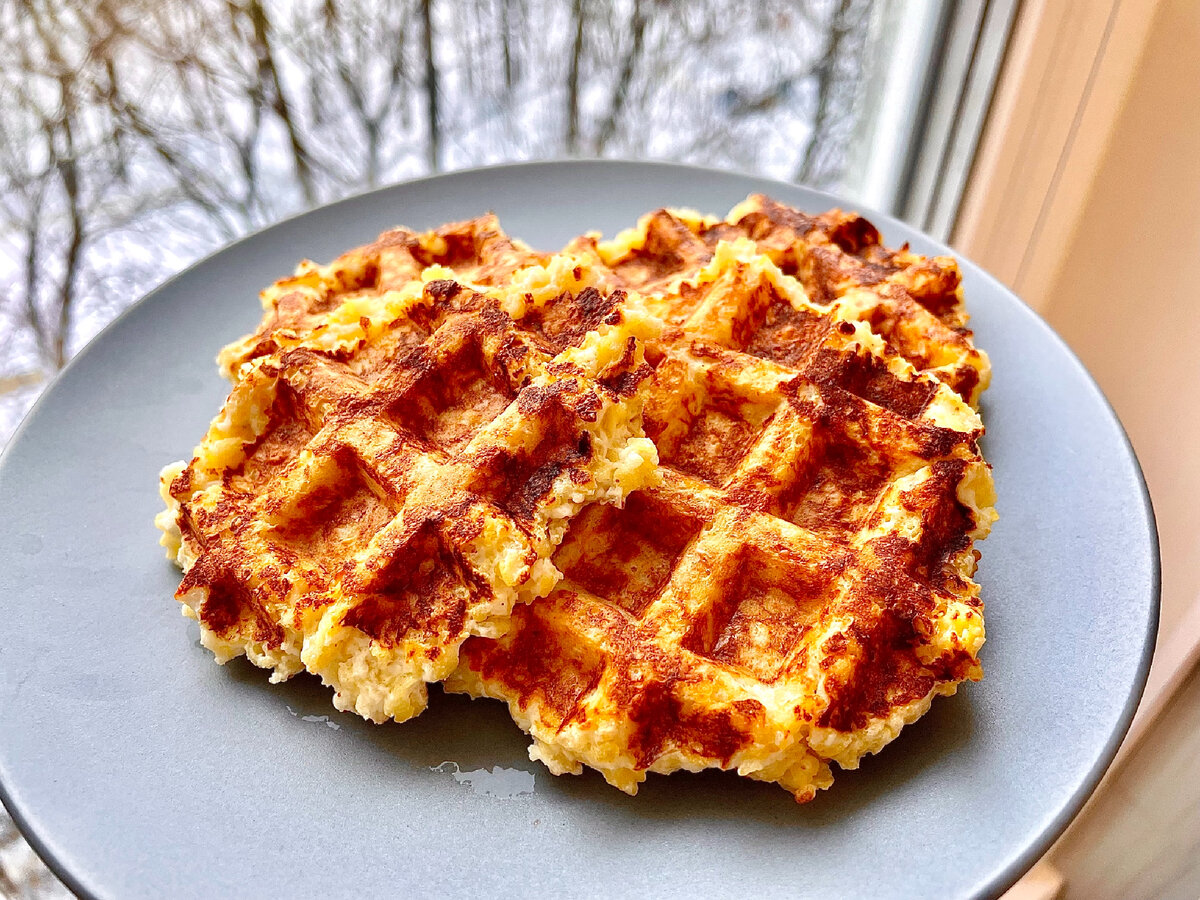 Вот такие вкусные вафли получается 
