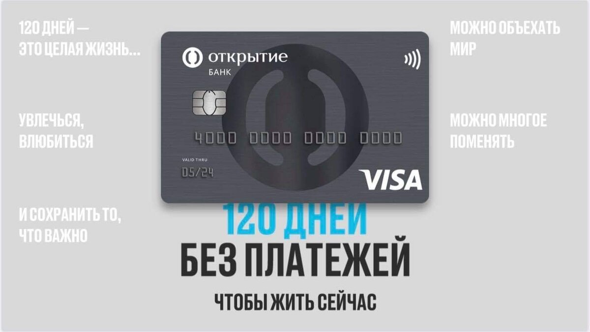 Visa открытие карта