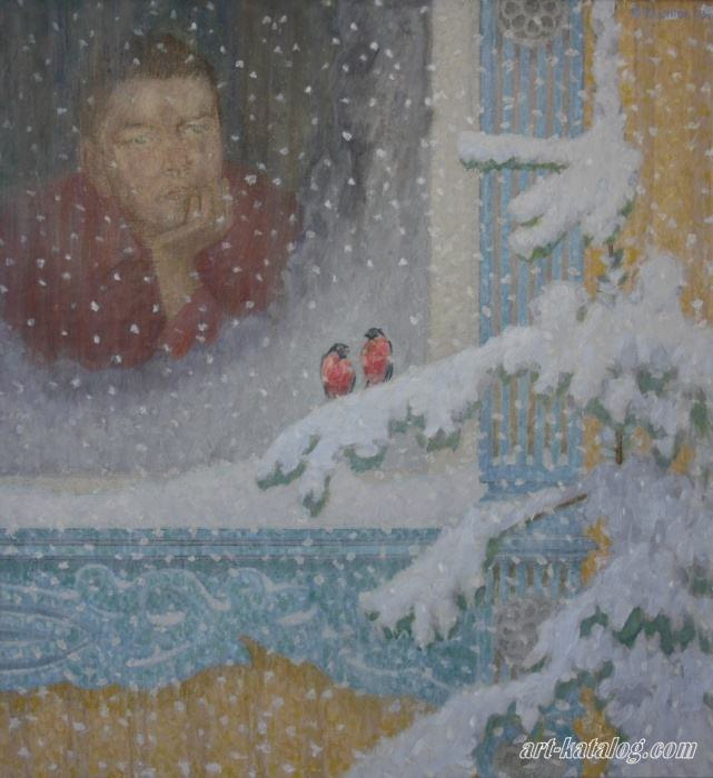 В.А. Ульянов. Снегири. 2003 г.