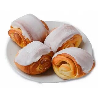 Булочка, глазированная сиропом