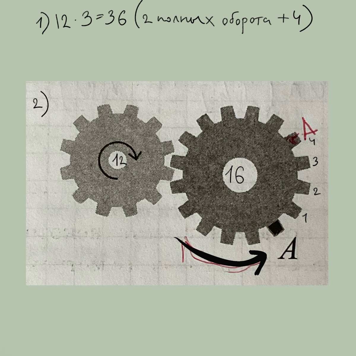 Задание 12 с шестерёнками алгоритм и подробное решение | ВПР по математике  4-5 класс | Дзен
