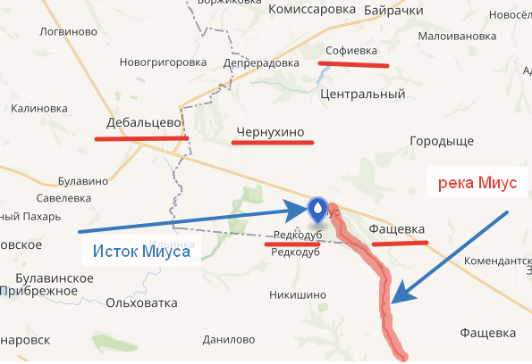 Место последнего боя в Дебальцевском рейде. Рисунок Автора