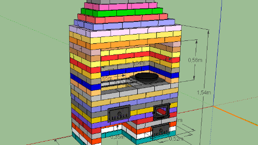 Уличная печь-мангал-коптильня из кирпича своими руками, чертежи прилагаются.
