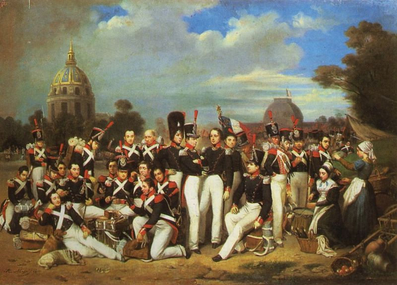 2-я рота легиона на Марсовом поле в Париже, 1836 год