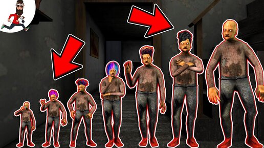 Grandpa Evolution in Granny house ► funny horror animation (moments)