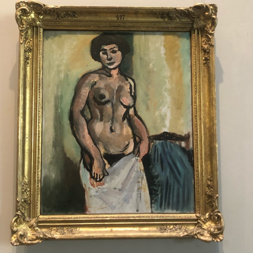 Анри Матисс. Обнаженная. Черное с золотом.1908г. холст, масло.