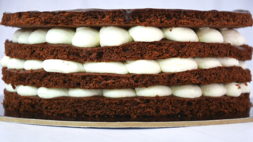 Торт бисквитный рецепт с фото пошагово в домашних условиях простой