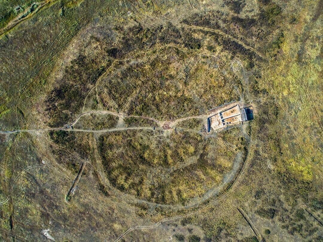 Аркаим на аэрофотосъёмках