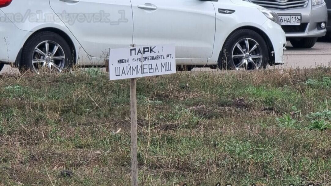     В Альметьевске местные жители установили таблички с просьбами построить парк на месте будущего соципотечного дома. О действиях жильцов рассказали в социальных сетях.