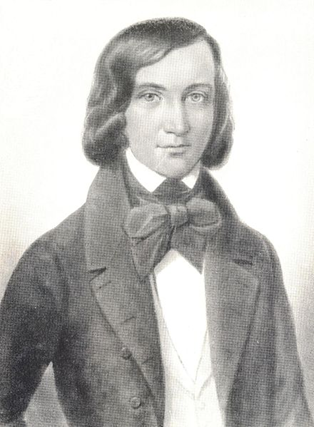 Николай Владимирович Станкевич (1813—1840), Художник – Карл Беккер (немецкий художник) (1820-1900), 1838 г.