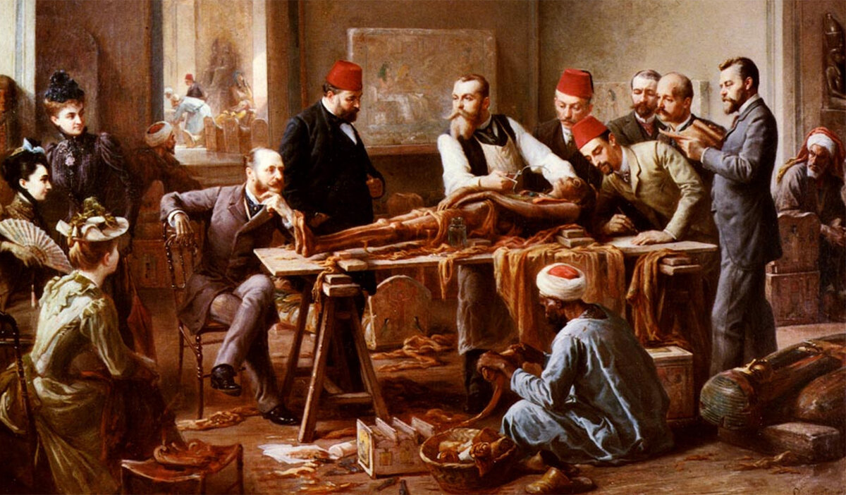 Разматывание мумии. Ист.: https://clck.ru/32PKVb