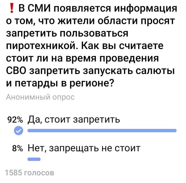 По словам жителей, это неуместно и дорого Как показал проведенный опрос на официальном телеграм-канале депутата Заксобрания Ростовской области Евгения Федяева, 92% респондентов видят необходимость в-2