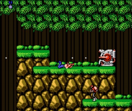 Видеоигра Contra. 1987 год. Плоская графика